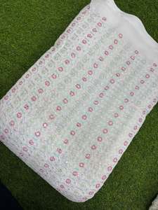 Tissu brodé de qualité supérieure pour vêtements de mode féminine, vêtements de créateurs, robes de soirée, kaftans, abayas, vêtements de mariée - Product Image 4