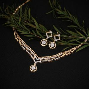 Collier de luxe à pampilles en diamant de laboratoire certifié IGI, en or massif, bijoux personnalisés pour fiançailles, mariage, fête, cadeaux d'anniversaire - Product Image 1
