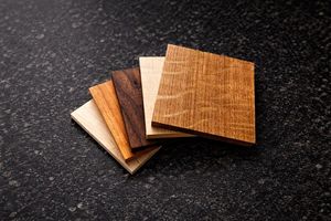 Classic Wooden Tea <b>Coasters</b> <b>Set</b> Wood Blanks Square Natural Wood Chips Blank Wooden Acacia <b>Coasters</b> for Laser Engraving - Product Image 5