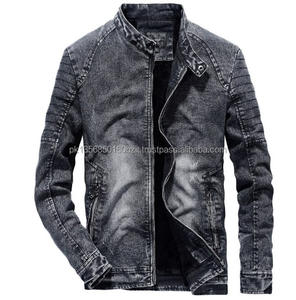 Chaqueta vaquera para hombre, clásica, rasgada, ajustada - Product Image 4