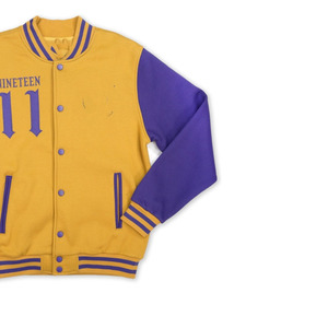 Omega | Psi | Phi Sorority Customized Varsity <b>Jackets</b> Finished Body Crocheted Chenille Patches Embroidered <b>Baseball</b> Design - Product Image 5