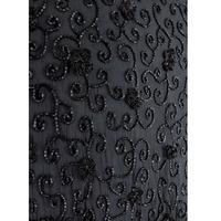 Tissu en dentelle de tulle 100% polyester fait main, perlé à la main, uni, luxueux, fantaisie, classique, exquis, broderie de style français