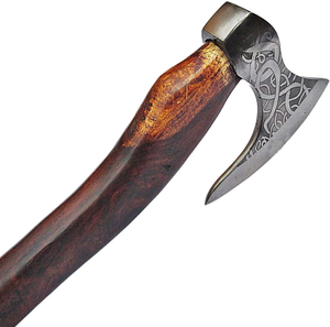 Hache de camping professionnelle artisanale en acier au carbone industriel, manche en bois de rose, hache de bûcheron robuste pour l'extérieur, fabricant OEM - Product Image 4