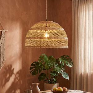 Lámpara de Techo Colgante de Ratán Ecológica, Hecha a Mano, Tejida, para Decoración de Hoteles, Resorts y Hogares, Estilo Nórdico - Product Image 5