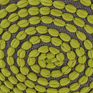 Pouf Cilindrico Verde Artigianale Resistente all'Acqua - Product Image 4