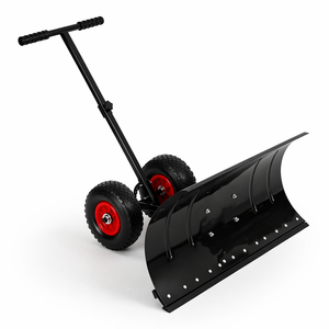 พลั่วตักหิมะแบบมีล้อ ยี่ห้อเวียดนาม OEM ขนาด 30 นิ้ว สำหรับงานหนัก พร้อมด้ามจับปรับได้และใบมีดปรับมุมได้ สำหรับใช้งานในฤดูหนาว รุ่น ODGWTO022 - Product Image 1