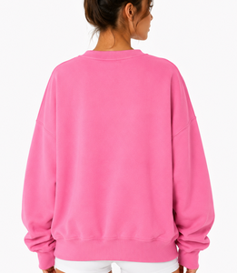 Sweat-shirt à col roulé oversize pour femme, fabriqué par le fabricant, écologique, 100% coton, manches courtes, décontracté, pull d'hiver - Product Image 2