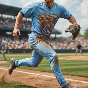 Maillot de baseball avec pantalon assorti, uniforme de softball pour hommes avec impression personnalisée, vêtements de sport haute performance, ensemble de vêtements de softball - Product Image 6