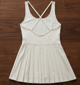 Vestidos de Tenis para Mujer, Sin Mangas, con Bloques de Color, Vestido Deportivo Transpirable para Netball, Ropa Deportiva de Verano, Vestidos de Voleibol con Cuello en V - Product Image 2