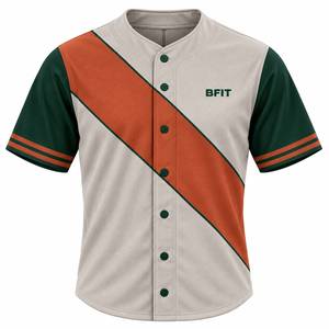 Conjunto de Uniforme de Béisbol Premium Transpirable y Ecológico para Hombre con Jersey con Panel Diagonal y Pantalones a Rayas a Juego - Product Image 2