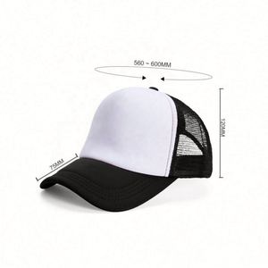 Gorra de béisbol de malla de espuma de algodón unisex al por mayor con logo personalizado, bordado liso, impresión, gorra de camionero, gorra de golf de malla personalizada - Product Image 3