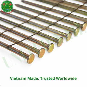 15 Degree 2" x 0.099 Smooth Shank Coil <b>Nails</b> with Checkered Head for Pneumatic Gun - Product Image 4