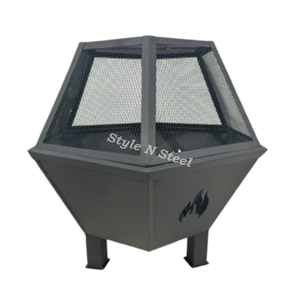 Brasero de Hierro de Última Tendencia, Duradero, Independiente, para Leña/Carbón, Calefacción Exterior para Patio y Jardín - Product Image 2