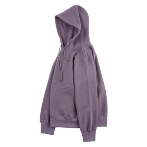 Sudadera con Capucha Morada para Mujer, Color Sólido, Manga Larga, Tejido de Algodón Transpirable, Ropa Casual de Otoño - Product Image 1