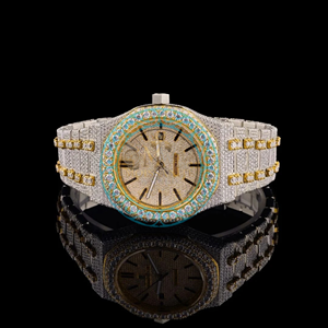 Montres de luxe automatiques Hip Hop serties de diamants VVS1, montres en moissanite Iced Out pour hommes avec boîte et papiers - Product Image 1