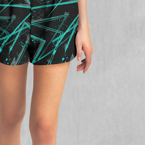 Shorts décontractés mi-longs pour femmes, design haut de gamme, style tendance, élastiques, respirants, écologiques, en spandex/coton, couleur unie, imperméables, nouveauté - Product Image 4