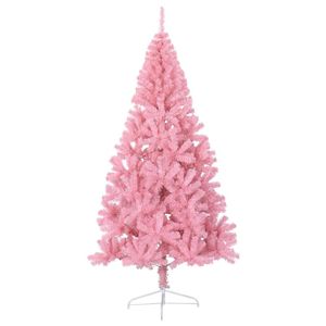 ต้นคริสต์มาสทรงกรวยขนาด 71 นิ้ว สีชมพู ทำจาก PVC และเหล็ก พร้อมขาตั้ง - Product Image 3