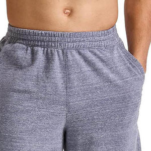 Pantalones Cortos Bermuda de Algodón Gris para Hombre, Cintura Elástica, Estilo Casual para Correr, con Bolsillos, Tejido Transpirable, Corte Medio - Product Image 1