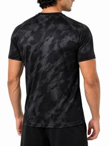 เสื้อยืดคอกลมแขนสั้นผู้ชาย ลายพราง แห้งเร็ว ผ้าถักโพลีเอสเตอร์ ทรงเข้ารูป สไตล์สปอร์ต โพลีเอสเตอร์ 100% - Product Image 4