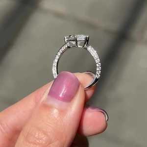 แหวนหมั้นเพชรทรงมาร์คีส์เพาะเลี้ยงในห้องปฏิบัติการ ขายส่ง ทอง 14k 18k 2 กะรัต แบบหนามเตย แหวนแต่งงานแบบวงแหวนไขว้ ผู้ผลิต - Product Image 5