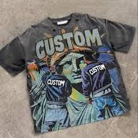 Erkek Jersey Normal Kalıp Grafik Desenli 3 Kısa Kollu Yuvarlak Yaka Günlük Tişört %100 Pamuk 180gsm Nefes Alabilen Çekmez Fotoğraf Baskılı