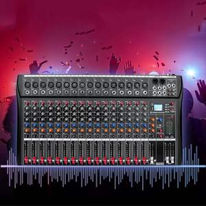 Digital 16-Channel Wireless Live Studio Audio <b>Mixer</b> Sound Board Console Power Mixing <b>USB</b> (110V-220V) - Product Image 2