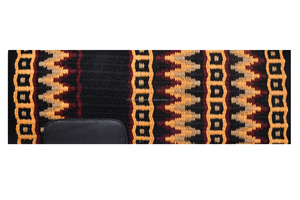 Tapis de selle western en laine de qualité supérieure, tissé à la main, motif Navajo, équipement équestre, accessoires pour chevaux, produit équestre - Product Image 5