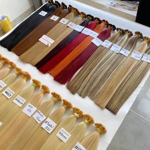 ผมต่อปลายผมสีร้อน100% เส้นผมคนแท้เวียดนามเน้นสีต้นกำเนิดจากเวียดนาม - Product Image 2