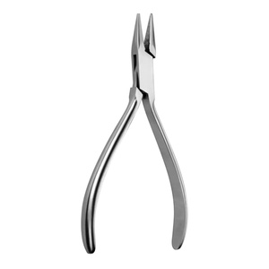 Professional Pointed Nail pliers short & serrated noses Stainless Steel Loop Bending Wire Adjusting Tool for Podiatry Treatment - Product Image 1