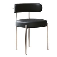 Chaise de salle à manger de style moderne du milieu du siècle, design classique, chaise de restaurant, chaise de salle à manger minimaliste moderne de designer