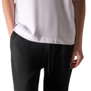 Men Oversized <b>White</b> Cotton T <b>Shirt</b> Minimal Chest Logo Streetwear <b>Short</b> <b>Sleeve</b> Casual Fashion Tee Wholesale OEM Manufacturer - Product Image 5