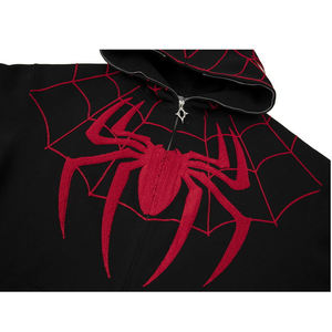 เสื้อสเวตเชิ้ตมีฮู้ดแบบซิปเต็มตัว ผ้าฟลีซด้านในนุ่ม แขนยาว ทรงหลวม กระเป๋าหน้า เสื้อคลุมกันหนาว - Product Image 6