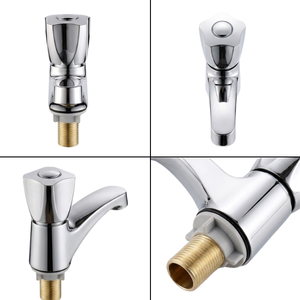 Grifo de Lavabo al por Mayor, Monomando de Agua Fría para Baño, con Perilla Hexagonal Cromada de ABS y Rosca de Latón, KSLA-20 KSN VN - Product Image 3