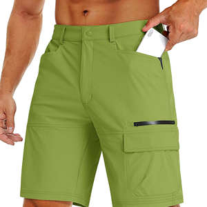 Shorts cargo pour homme, décontractés, extensibles à la taille, légers, résistants à l'eau, séchage rapide, pour la pêche et la randonnée, disponibles à prix avantageux - Product Image 1