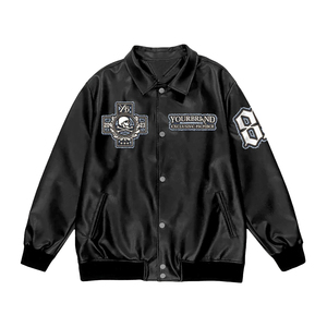 Wholesale Custom Silk Satin <b>Varsity</b> <b>Jacket</b> Unisex Oversized Letterman <b>Bomber</b> <b>Jacket</b> with Embroidery and Custom Logo - Product Image 2