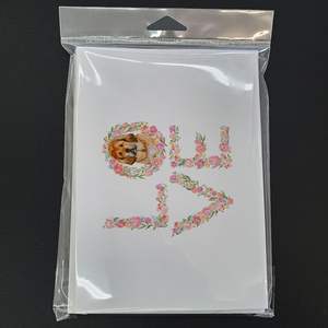 Whimsical tibetan Mastiff Love A7ขนาด5x7เปล่าโน๊ตการ์ดแพ็ค8ใบพร้อมซองจดหมาย - Product Image 3