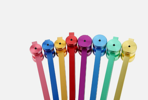 Juego de diapasones de chakra codificados por colores, aleación de aluminio para meditación y sanación con sonido. - Product Image 3