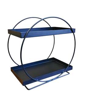 Organisateur en métal, étagère de rangement autoportante pour cuisine, salle de bain, bureau, gain de place, étagère de comptoir pour articles de toilette - Product Image 3