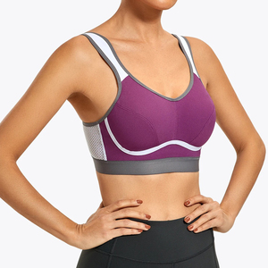 Sujetadores deportivos para mujer al por mayor con logo impreso digitalmente, top corto, leggings de fitness y chaleco con espalda hermosa - Product Image 4