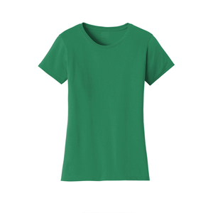 Camiseta Básica para Mujer, la Mejor Opción, Tejido de Algodón Suave y Transpirable, Corte Ajustado, Cuello Redondo, Impresión Personalizada, Proveedor de Fábrica al por Mayor - Product Image 1