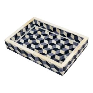 Luxury Bone Inlay Serving <b>Tray</b> Decorative Handcrafted Organizer For Serving Drinks <b>Snacks</b> And Desserts - Product Image 5