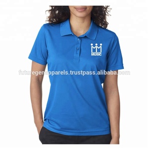 Camisas Casuales de Mujer con Logotipo Personalizado, 17 Colores, 180g, Nailon/Algodón Transpirable, Manga Corta, para Golf - Product Image 4