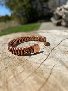 Copper Magnetic Therapy <b>Bracelet</b> Solid Magnetic <b>Adjustable</b> <b>Bracelet</b> Men Women Unisex Copper Jewelry Gift for Husband - Product Image 6