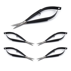 Professional Curved Stainless Steel Blade Right Handed Manicure Micro Spring <b>Scissors</b> Durable <b>Nail</b> Art With Round Handle Sharp - Product Image 6