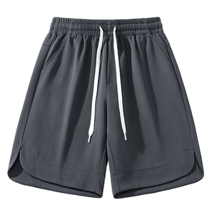 Shorts de sport pour homme en molleton de coton premium, toucher doux, taille élastique, coupe décontractée, confort quotidien pour la gym et les loisirs - Product Image 4
