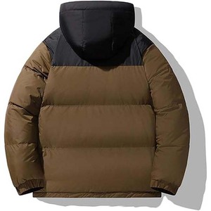 Ensemble d'entraînement hivernal en tissu durable : Veste zippée intégrale et pantalon confortable en polyester pour homme, avec personnalisation frontale. - Product Image 2