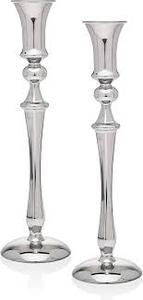 <b>Silver</b> Finish Metal Taper Candle Holder Elegant Decorative <b>Candlestick</b> Stand for Home Dining Table Wedding Decor - Product Image 2