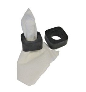 Modern square napkin ring <b>matte</b> black minimal napkin holder luxury dining <b>table</b> decor premium reusable napkin ring stylish <b>table</b> - Product Image 1