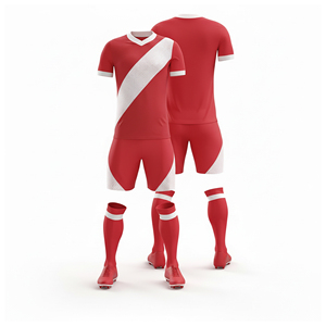 Tenue de football de qualité supérieure pour club, kit de match de football par sublimation |   Tailles pour hommes, femmes et jeunes |   Vêtements de sport légers et à séchage rapide - Product Image 1