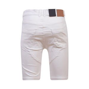 Pantalones cortos de mezclilla lavados para hombre, pantalones cortos retro informales para exteriores, tela ligera y cómoda - Product Image 3